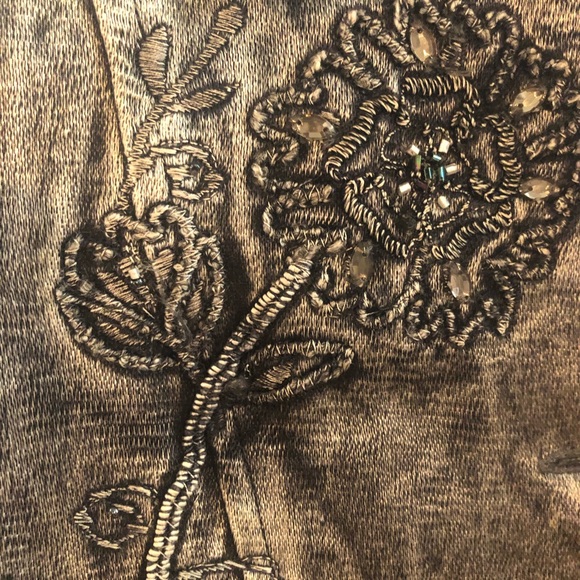 Flashback grey embroidered soft jacket-made in India - Picture 4 of 7